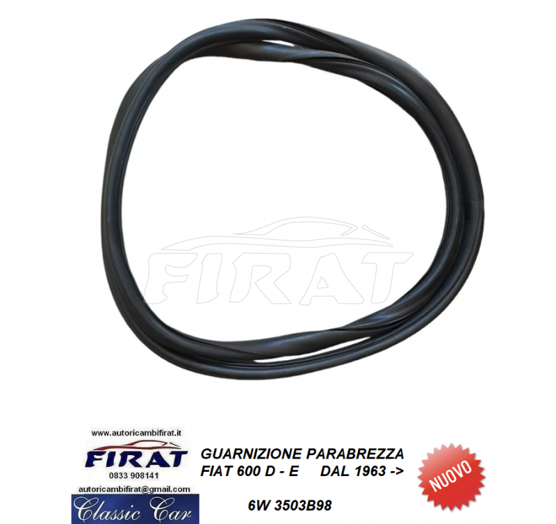 GUARNIZIONE PARABREZZA FIAT 600